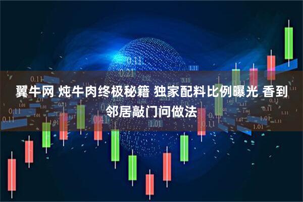翼牛网 炖牛肉终极秘籍 独家配料比例曝光 香到邻居敲门问做法